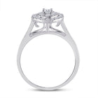 Eternal Radiance | 10kt White Gold Round Diamond Bridal Wedding Ring Band Set 1/2 Cttw - Alternate view 2 from Splendid Jewellery