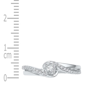 Eternal Radiance 10kt White Gold Round Diamond Solitaire Bridal Wedding Engagement Ring - Splendid Jewellery