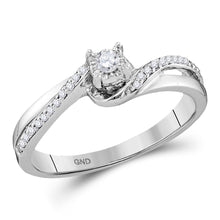 Load image into Gallery viewer, Eternal Radiance 10kt White Gold Round Diamond Solitaire Bridal Wedding Engagement Ring - Splendid Jewellery