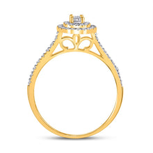 Load image into Gallery viewer, Eternal Radiance 10kt Yellow Gold Diamond Wedding Ring Band Set product Side View from Splendid Jewellery