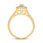 Eternal Radiance 10kt Yellow Gold Diamond Wedding Ring Band Set product Side View from Splendid Jewellery