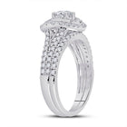 Eternal Radiance 14kt White Gold Diamond Bridal Wedding Ring Band Set - Splendid Jewellery