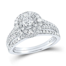 Load image into Gallery viewer, Eternal Radiance 14kt White Gold Diamond Bridal Wedding Ring Band Set - Splendid Jewellery
