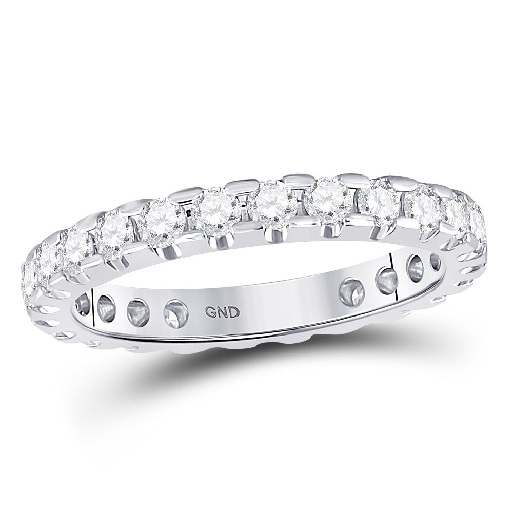 Eternal Radiance 14kt White Gold Diamond Eternity Wedding Band - Splendid Jewellery