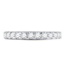 Load image into Gallery viewer, Eternal Radiance 14kt White Gold Diamond Eternity Wedding Band - Front View