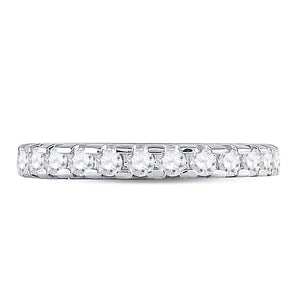 Eternal Radiance 14kt White Gold Diamond Eternity Wedding Band - Splendid Jewellery