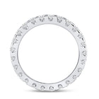 Eternal Radiance 14kt White Gold Diamond Eternity Wedding Band - Side View