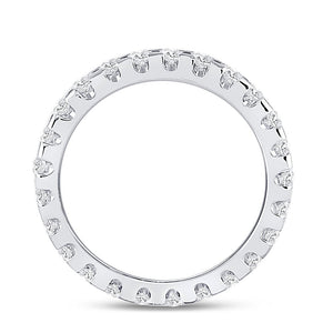 Eternal Radiance 14kt White Gold Diamond Eternity Wedding Band - Splendid Jewellery