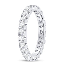Load image into Gallery viewer, Eternal Radiance 14kt White Gold Diamond Eternity Wedding Band - Second Side View