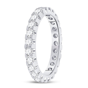 Eternal Radiance 14kt White Gold Diamond Eternity Wedding Band - Splendid Jewellery