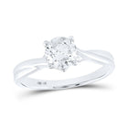 Eternal Radiance 14kt White Gold Diamond Solitaire Bridal Wedding Engagement Ring - Splendid Jewellery