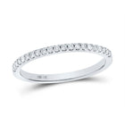 Eternal Radiance: 14kt White Gold Diamond Wedding Band - Splendid Jewellery