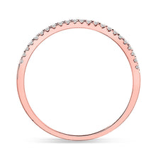 Load image into Gallery viewer, Eternal Rose Gold Diamond Stackable Band - Alternate view 2 from Splendid Jewellery