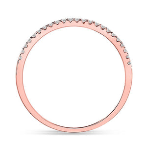 Eternal Rose Gold Diamond Stackable Band - Splendid Jewellery