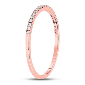 Eternal Rose Gold Diamond Stackable Band - Splendid Jewellery