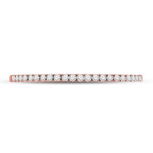Load image into Gallery viewer, Eternal Rose Gold Diamond Stackable Band - Splendid Jewellery