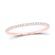 Load image into Gallery viewer, Eternal Rose Gold Diamond Stackable Band - Alternate view 1 from Splendid Jewellery