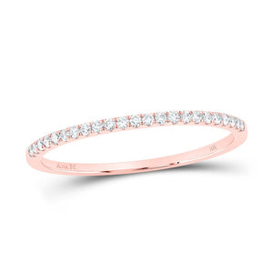 Eternal Rose Gold Diamond Stackable Band - Splendid Jewellery