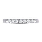 Eternal Sparkle: 14kt White Gold Round Diamond Wedding Band - Splendid Jewellery