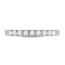 Load image into Gallery viewer, Eternal Sparkle: 14kt White Gold Round Diamond Wedding Band - Splendid Jewellery