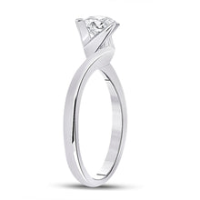 Load image into Gallery viewer, Eternity's Embrace | 14kt White Gold Womens Round Diamond Solitaire Bridal Wedding Engagement Ring 3/4 Cttw - Splendid Jewellery