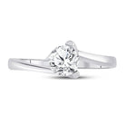 Eternity's Embrace | 14kt White Gold Womens Round Diamond Solitaire Bridal Wedding Engagement Ring 3/4 Cttw - Splendid Jewellery