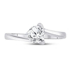 Eternity's Embrace | 14kt White Gold Womens Round Diamond Solitaire Bridal Wedding Engagement Ring 3/4 Cttw - Splendid Jewellery