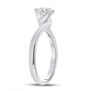 Eternity's Embrace | 14kt White Gold Womens Round Diamond Solitaire Bridal Wedding Engagement Ring 3/4 Cttw - Splendid Jewellery