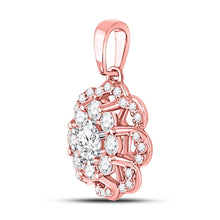 Load image into Gallery viewer, Ethereal Blossom Diamond Pendant Side View from Splendid Jewellery
