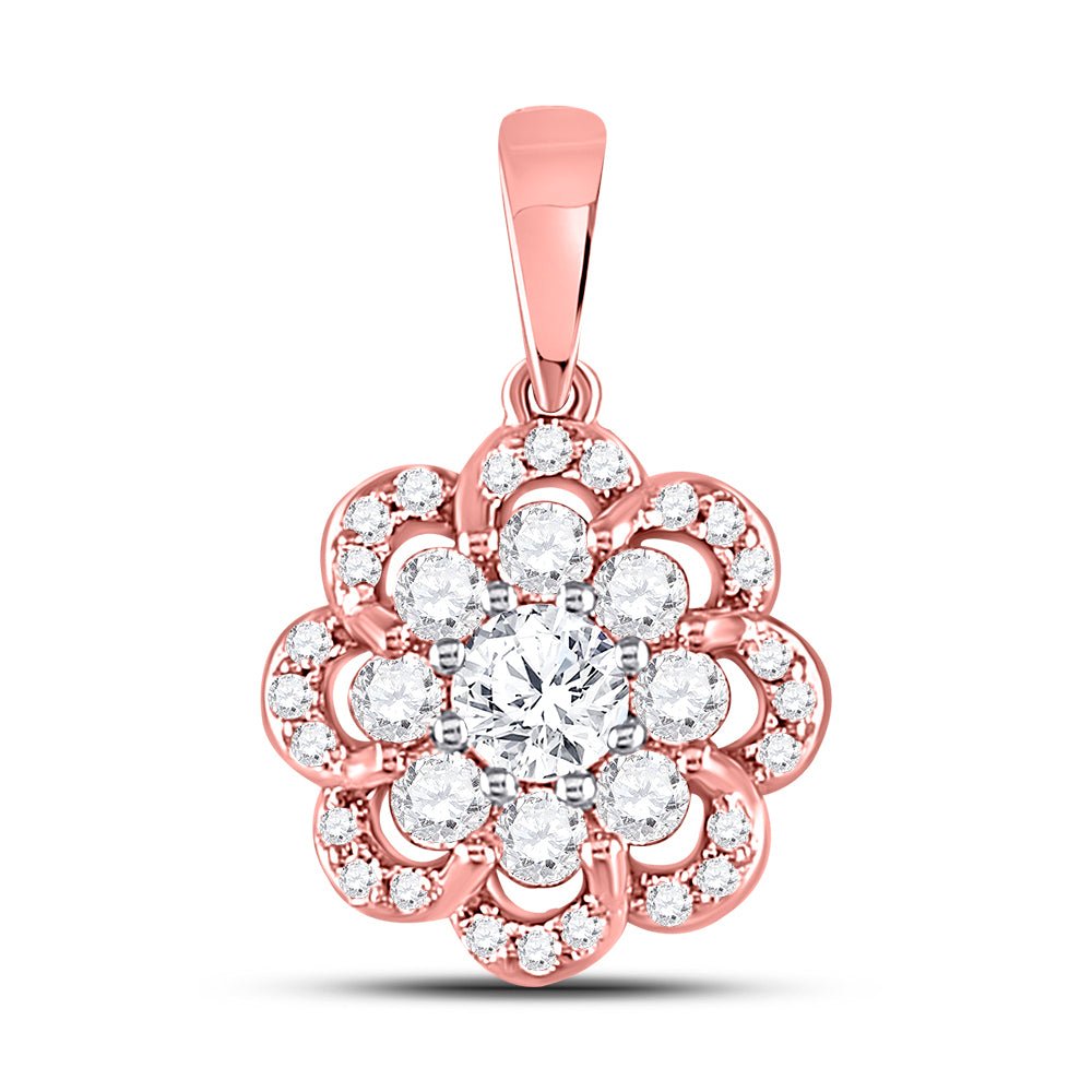 Ethereal Blossom Diamond Pendant - Splendid Jewellery