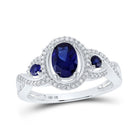 Ethereal Blue Sapphire Trillium Ring - Splendid Jewellery