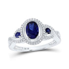 Ethereal Blue Sapphire Trillium Ring - Splendid Jewellery