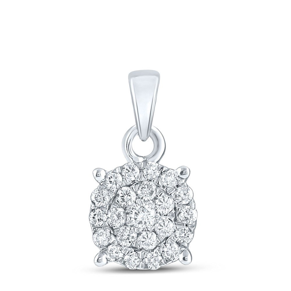 Ethereal Brilliance Diamond Cluster Pendant - Splendid Jewellery