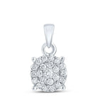 Ethereal Brilliance Diamond Cluster Pendant - Splendid Jewellery