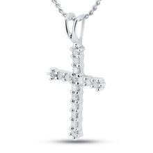 Load image into Gallery viewer, Ethereal Brilliance Diamond Cross Pendant - Splendid Jewellery
