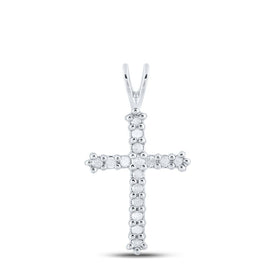 Ethereal Brilliance Diamond Cross Pendant  Top View from Splendid Jewellery