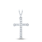 Ethereal Brilliance Diamond Cross Pendant - Splendid Jewellery