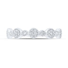 Ethereal Diamond Elegance Stackable Band Front view from the 10Kt White Gold Womens Round Diamond Stackable Band Ring 1 5 Cttwpin289961 collection by Splendid Jewellery