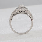 Ethereal Elegance: 14kt White Gold Diamond Wedding Ring Band Set - Splendid Jewellery