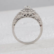 Load image into Gallery viewer, Ethereal Elegance: 14kt White Gold Diamond Wedding Ring Band Set - Splendid Jewellery