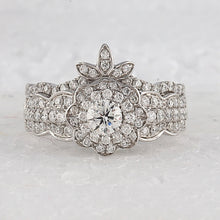 Load image into Gallery viewer, Ethereal Elegance: 14kt White Gold Diamond Wedding Ring Band Set - Splendid Jewellery