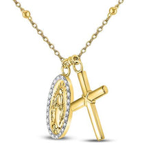 Load image into Gallery viewer, Ethereal Faith Diamond Pendant Necklace  Side View from Splendid Jewellery