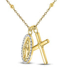 Ethereal Faith Diamond Pendant Necklace  Side View from Splendid Jewellery