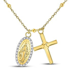 Ethereal Faith Diamond Pendant Necklace  Top View from Splendid Jewellery