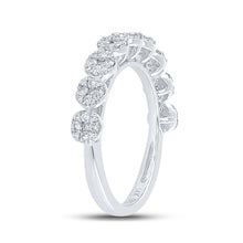 Load image into Gallery viewer, Ethereal Glow | 14kt White Gold Womens Round Diamond Band Ring 5/8 Cttw - Splendid Jewellery