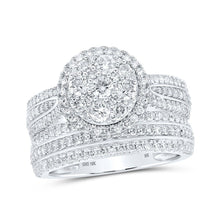 Load image into Gallery viewer, Ethereal Love | 10kt White Gold Diamond Enchantment Bridal Wedding Ring Set - Splendid Jewellery