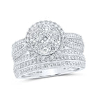 Ethereal Love | 10kt White Gold Diamond Enchantment Bridal Wedding Ring Set - Splendid Jewellery