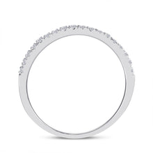 Load image into Gallery viewer, Ethereal Love: 10kt White Gold Round Diamond Oval Halo Bridal Wedding Ring Band Set 1/2 Cttw - Splendid Jewellery
