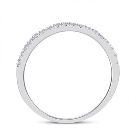 Ethereal Love: 10kt White Gold Round Diamond Oval Halo Bridal Wedding Ring Band Set 1/2 Cttw - Alternate view 1 from Splendid Jewellery