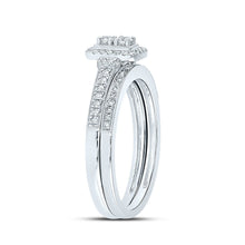 Load image into Gallery viewer, Everlasting Love: 10kt White Gold Round Diamond 2 - Stone Bridal Wedding Ring Band Set - Splendid Jewellery
